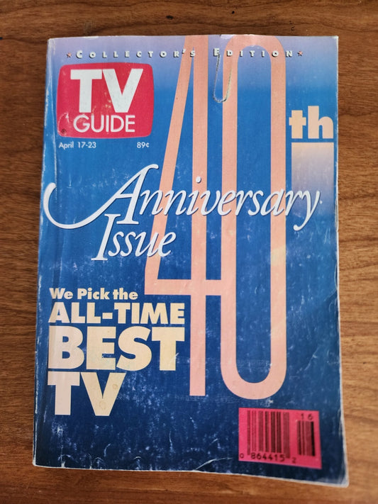 TV Guide Magazine April 17-23, 1993 40th Anniversary Issue