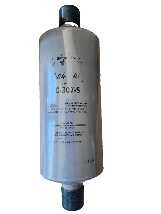 New SPORLAN C-307-S-T-HH suction line filter drier 7/8" ODF Solder