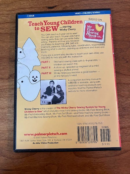 DVD: Teach Young Children to Sew by Winky Cherry