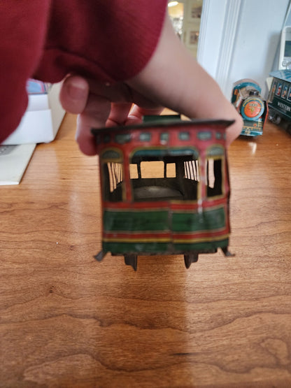 Broadway 270 Clockwork Tin Trolley Car 3" x 1-1/2"