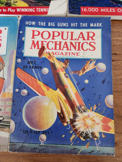 Lot of 5 Popular Mechanics 1939