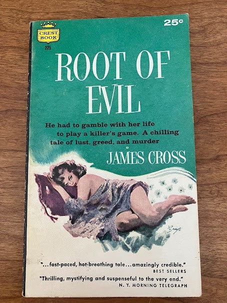 Vtg Paperback - THE ROOTS OF EVIL By James Cross Crest