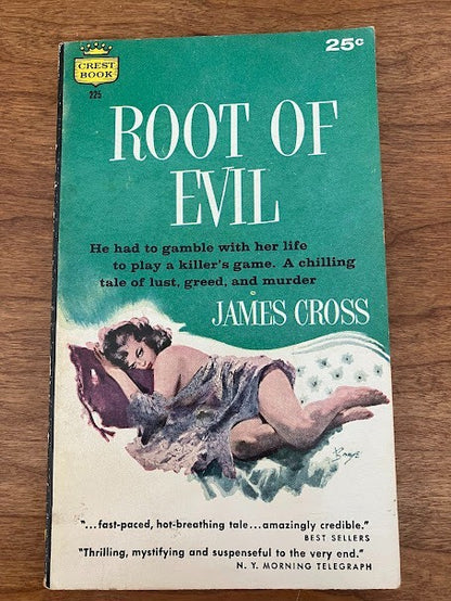 Vtg Paperback - THE ROOTS OF EVIL By James Cross Crest