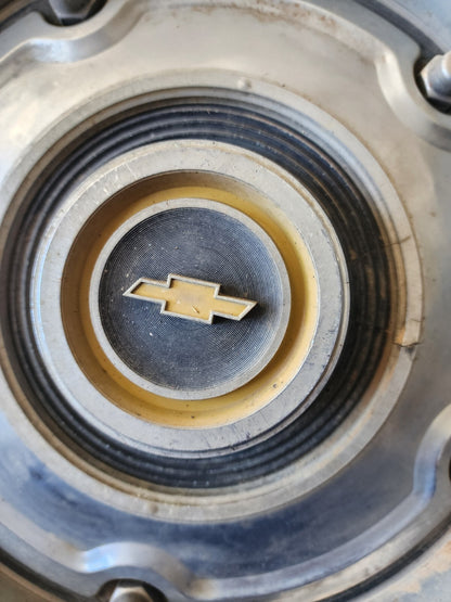 Vintage (2) Chevy C-10 truck hubcaps Original 15”