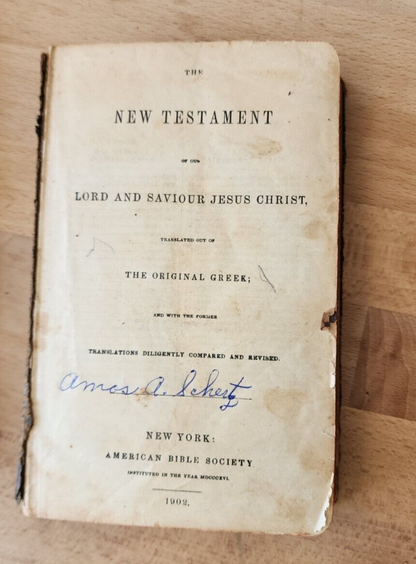 The New Testament Of Our Lord & Saviour Jesus Christ German & English 1902