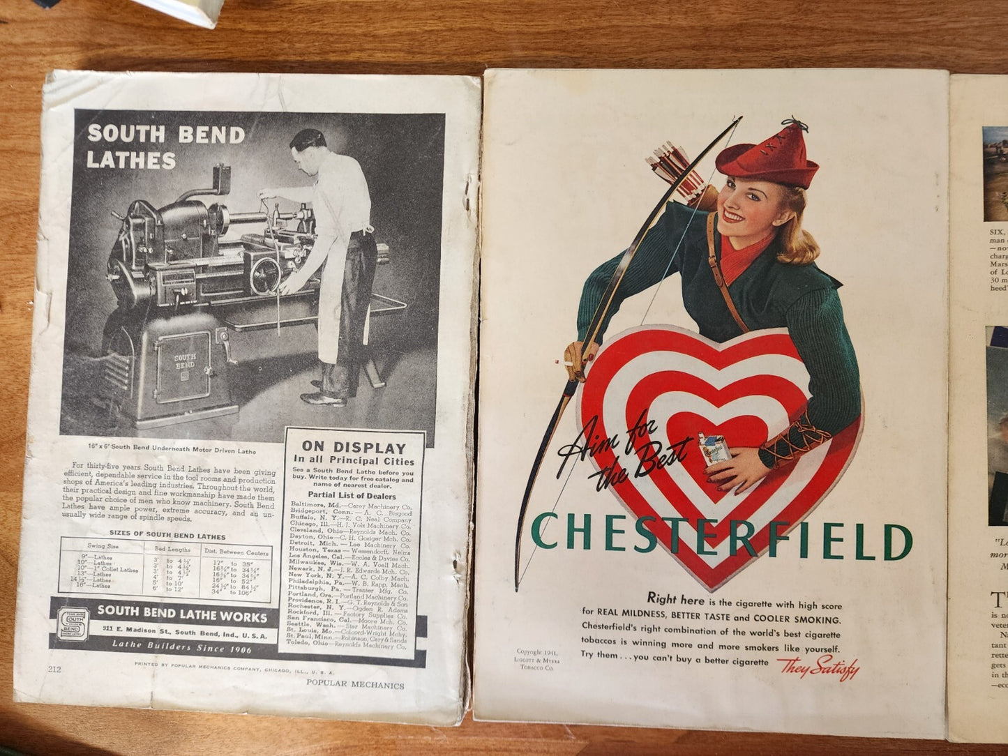 Lot of 4 Vintage Popular Mechanics Magazines 1941
