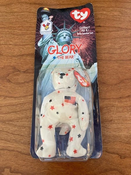 TY McDonalds Beanie Baby - Erin Maple Britannia Glory the Bear - FULL SET OF 4
