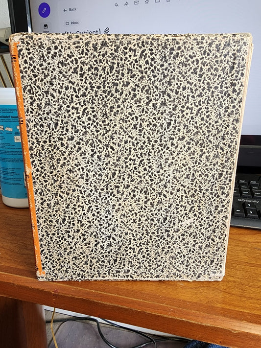 Vintage Midget Box File Orange Gold