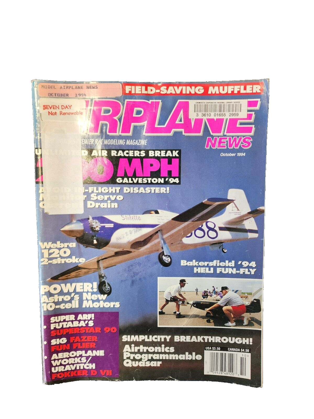 Vintage Model Airplane News R/C Modeling Magazine Issue October 1994