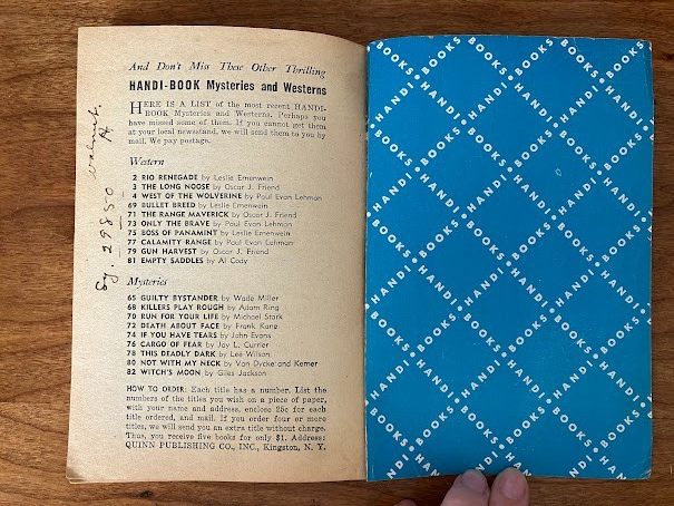 Handi-Book Western (lot of 2) - "The Fargo Kid" and "Empty Saddles"