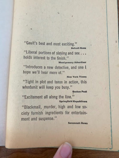 Dell Books - MURDER IN THE RAW by Bill Gault