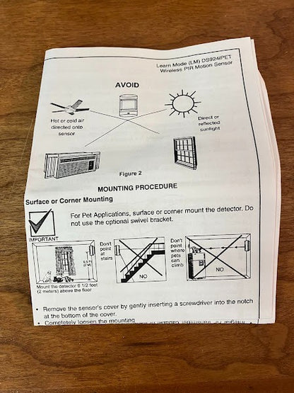 GE Interlogix: Wireless Motion Sensor - 60-511-02-95