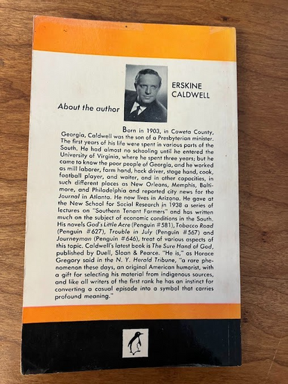 Vtg Paperbacks by Erskine Caldwell - lot of 5