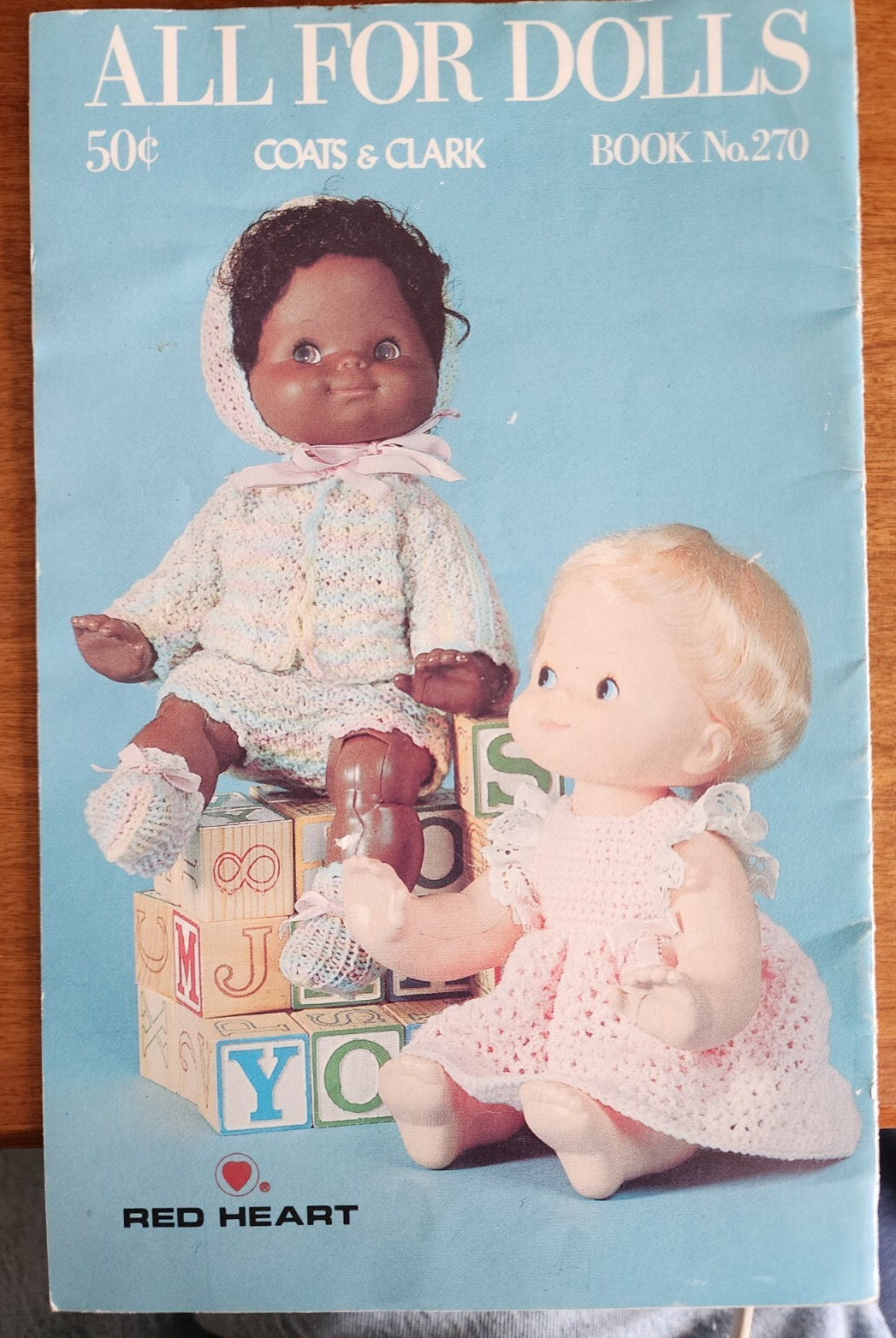 All For Dolls: Coats & Clark #270 Crochet Pattern 1978 Booklet