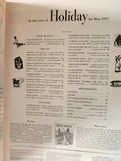 1947 MAY HOLIDAY MAGAZINE - DETROIT
