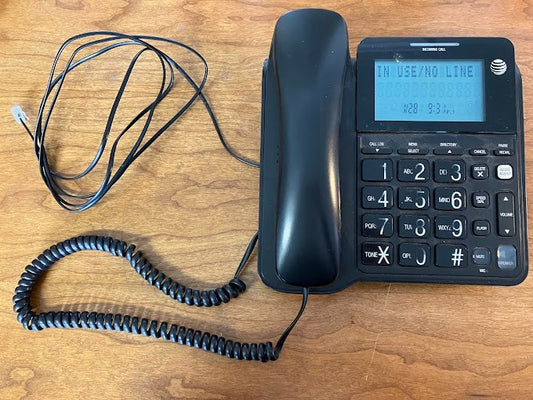 Landline - Corded Black Phone - Working