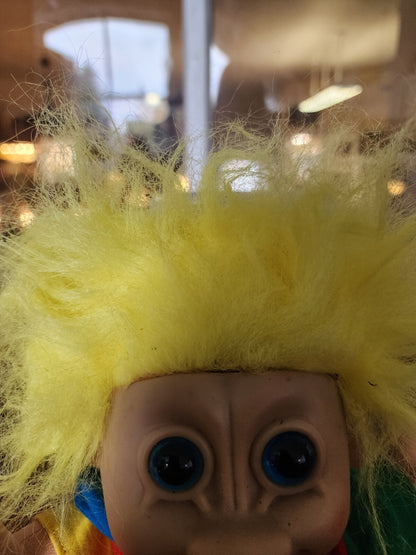 Vtg Troll Kids Buster - Russ Berrie Plush Doll 12” Rubber Face