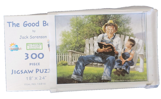 The good book 18 x 24" 300 Piece Jigsaw puzzle by jack Saransen