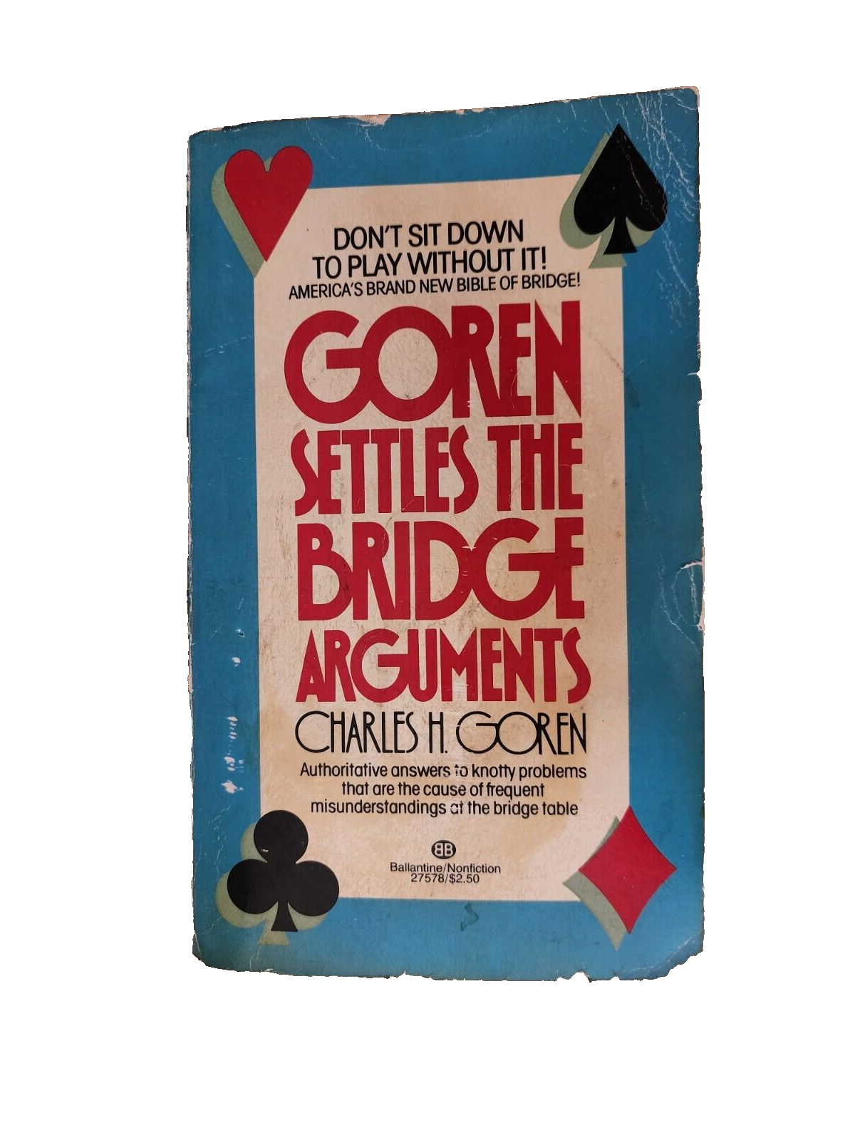 Goren Settles the Bridge Arguments - Paperback By Goren, Charles H. 