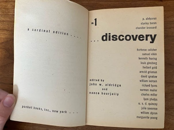 No.1 Discovery by John H. Aldridge and Vance Bourjaily