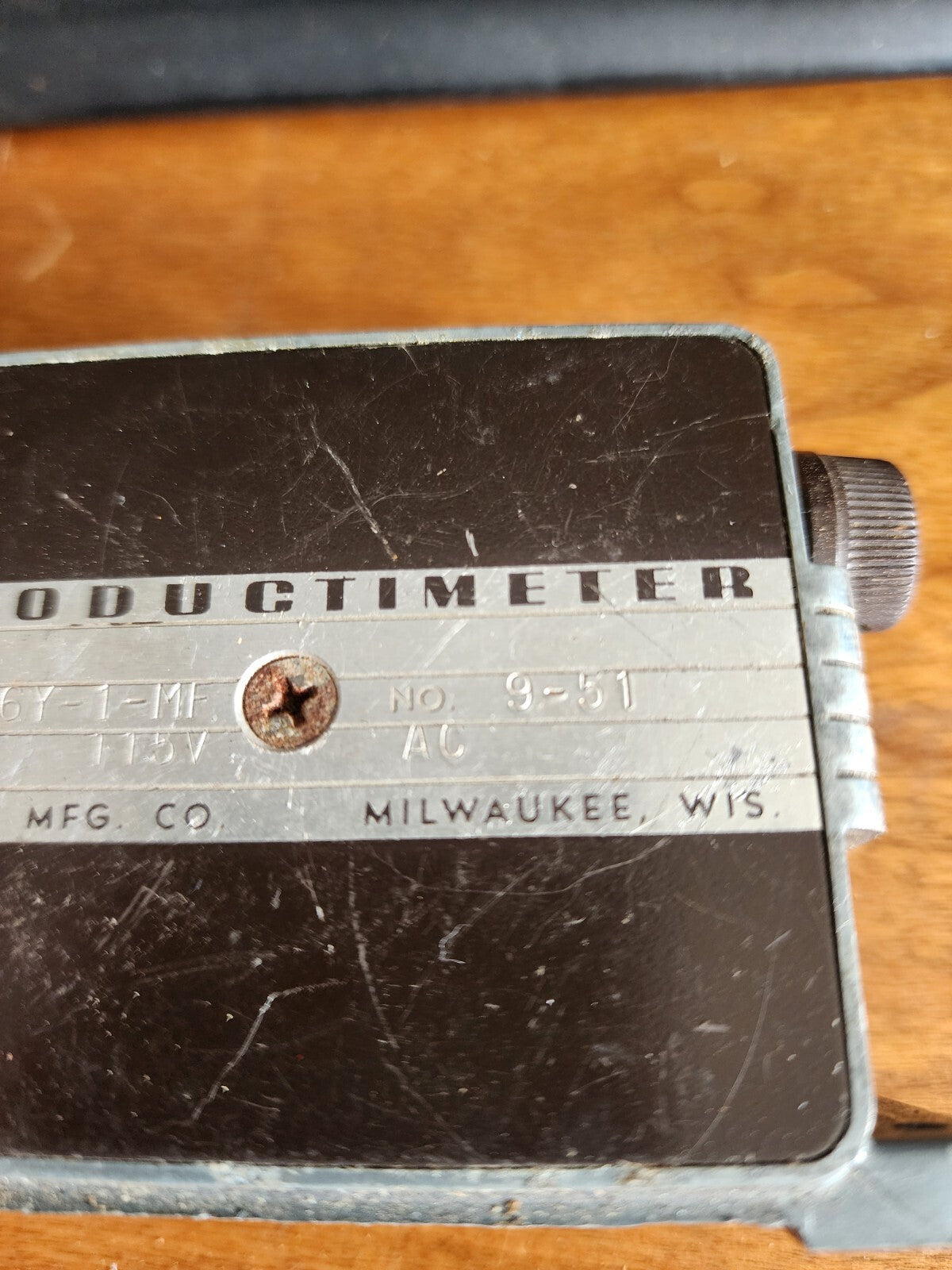 Durant Productimeter Industrial 6 Digit Counter Model 6Y-1--MF No 9- 115V