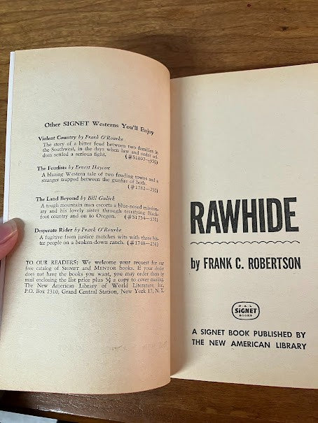 Rawhide by Frank C. Robertson