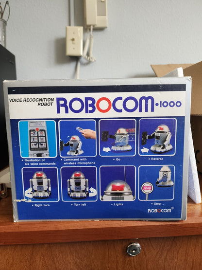 Vtg 1984 Battery Operated Robocom w/Voice Recognition