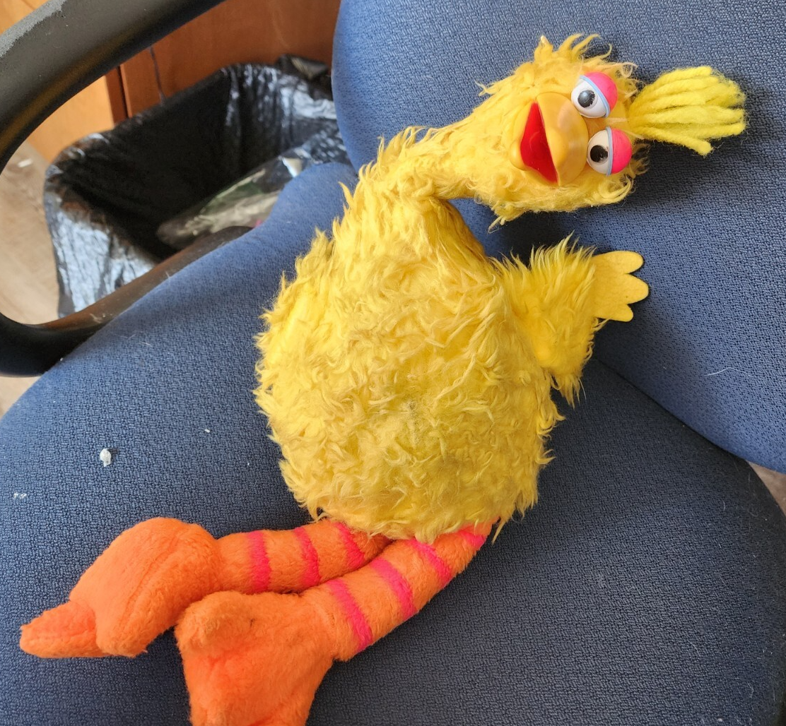 Vtg 1980 Sesame Street Big Bird Plush