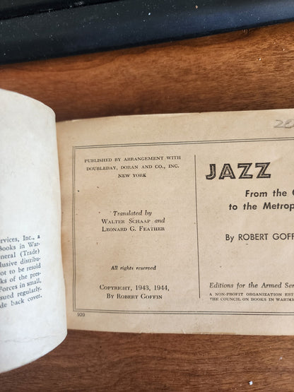 Jazz - From the Congo to the Metro by Robert Goffin (1944)