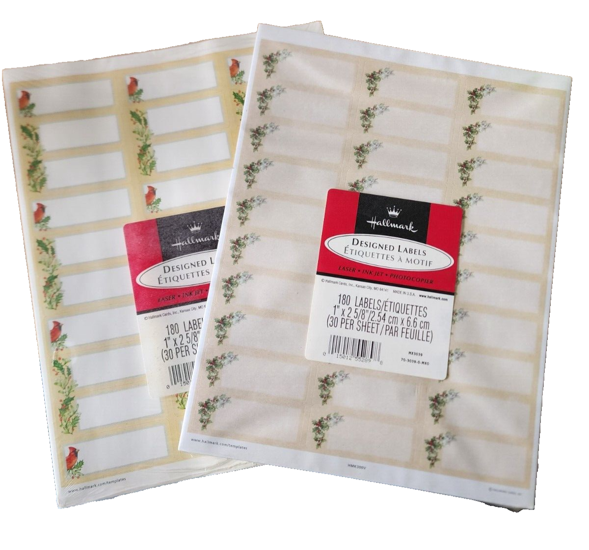 Lof of 2 Hallmark 180 Address Labels Designed