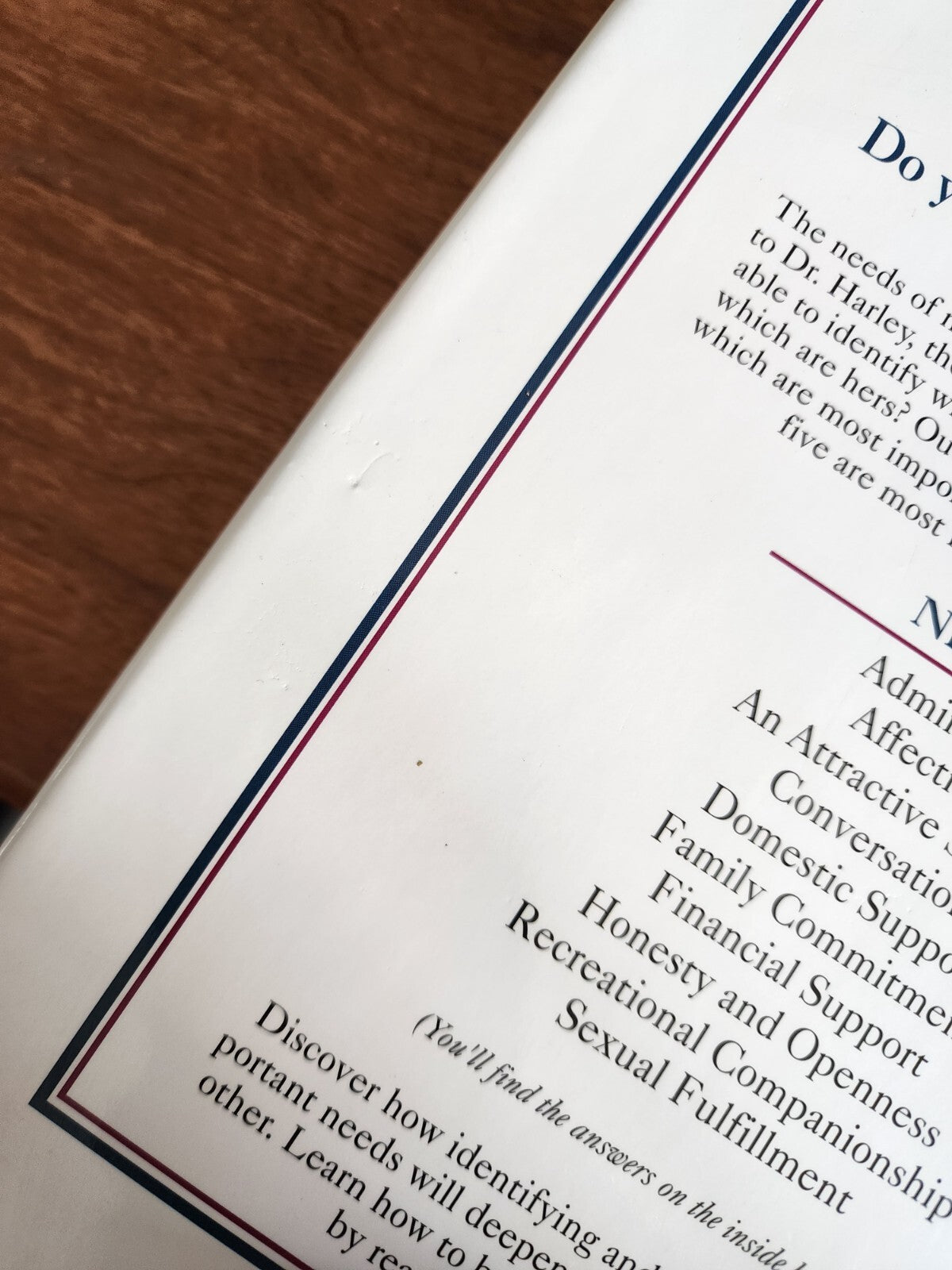 His Needs, Her Needs - Hardcover By Willard F. Harley Jr. - VERY GOOD