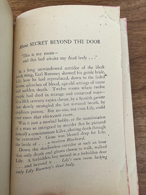 Vintage Paperback - Rufus King: Secret Beyond the Door