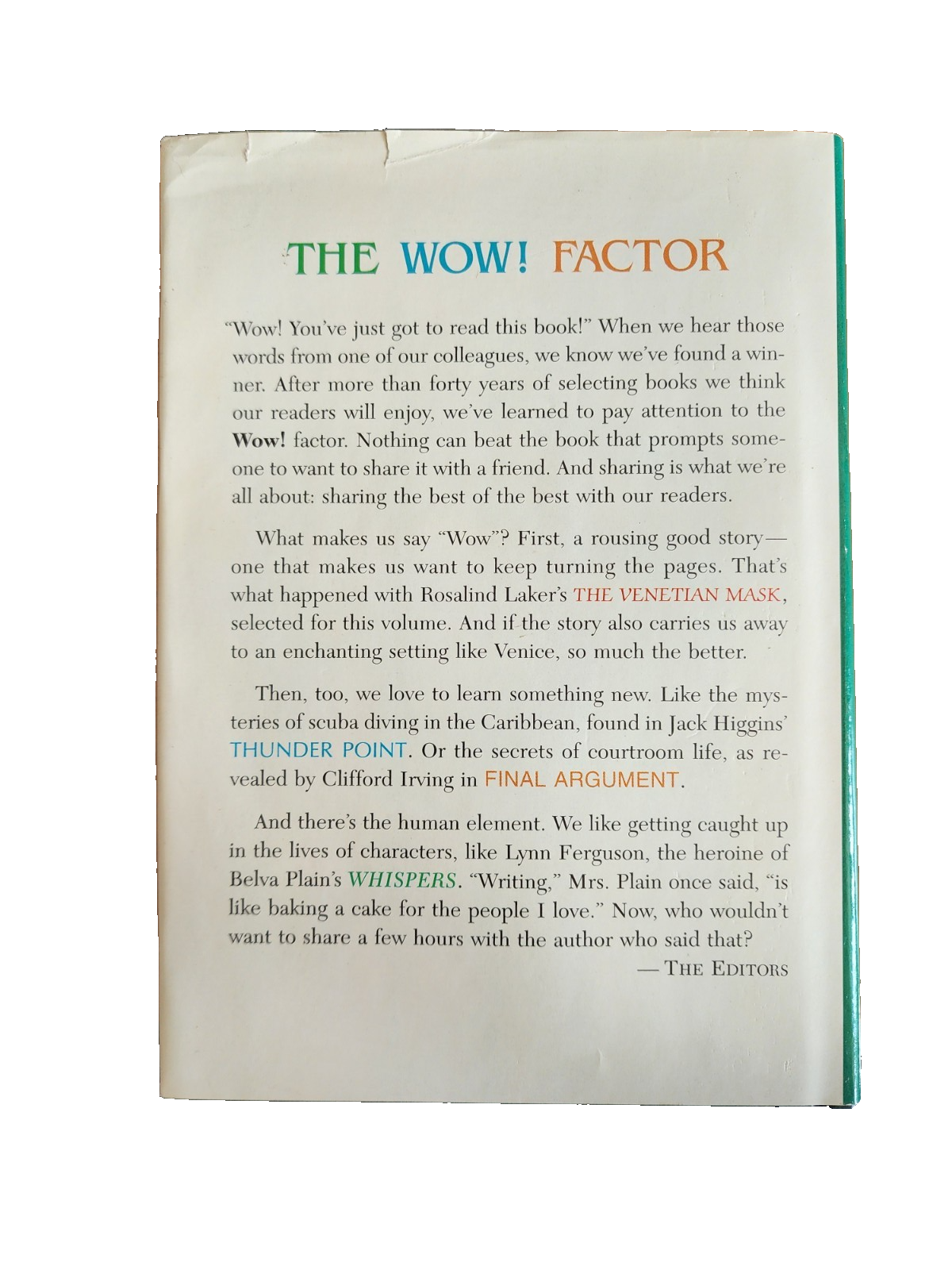 Reader's Digest Condensed Books 1993 Volume 5