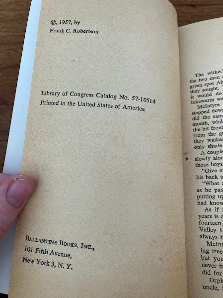 Lawman's Pay by Frank C. Robertson