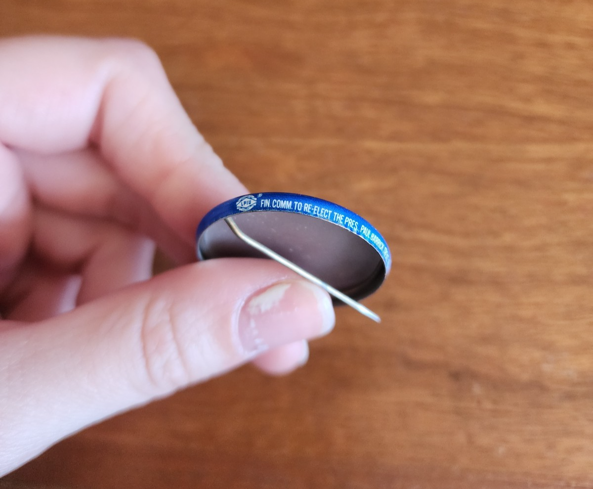 Vintage Political Pin "President Nixon Now More Than Ever"