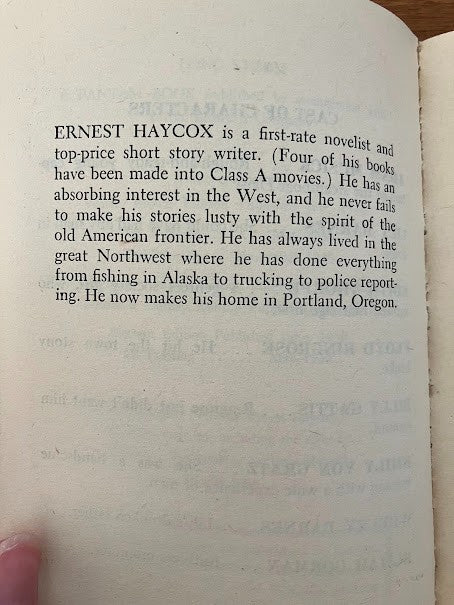 Vintage Paperbacks - Ernest Haycox - A Bantam Book - Lot Of 3