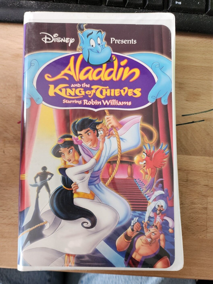 WALT DISNEY VHS LOT-Aristocats, the Rescuers, Lion King, Aladdin King of Thieves