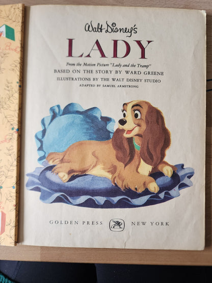 Walt Disney's Lady - A little golden book 29c