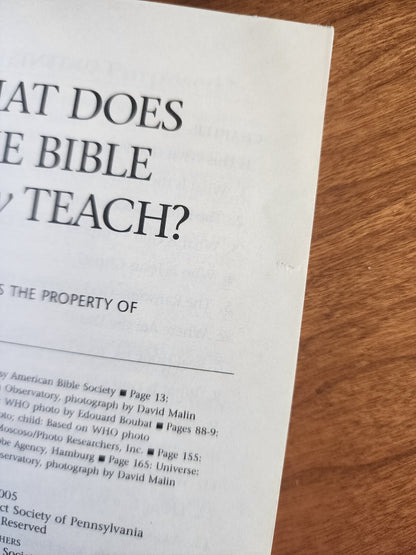 What Does the Bible Really Teach? 2009 Paperback Book