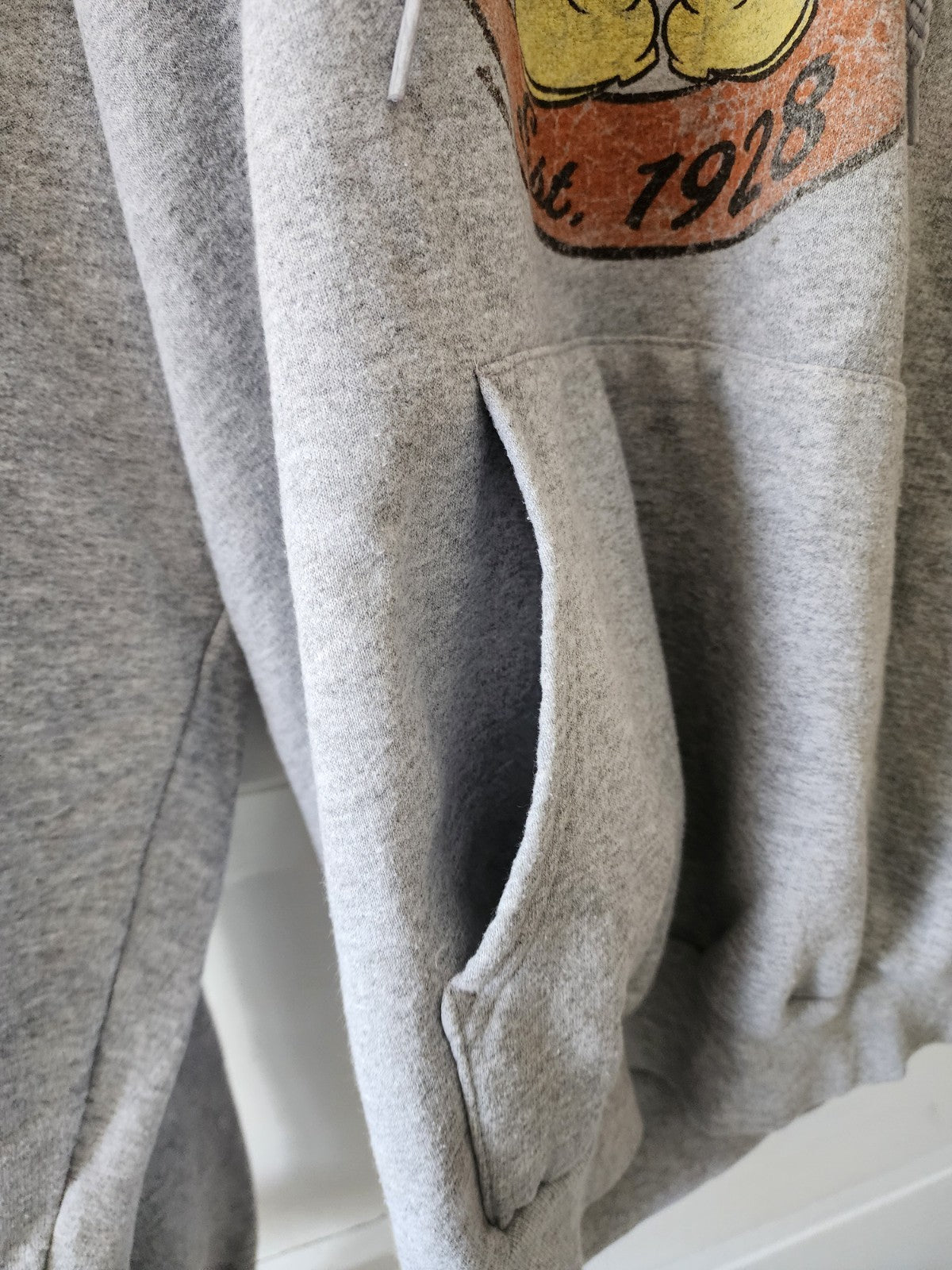 Disneyland Grey Vintage Style Sweater Hoodie Sz Large