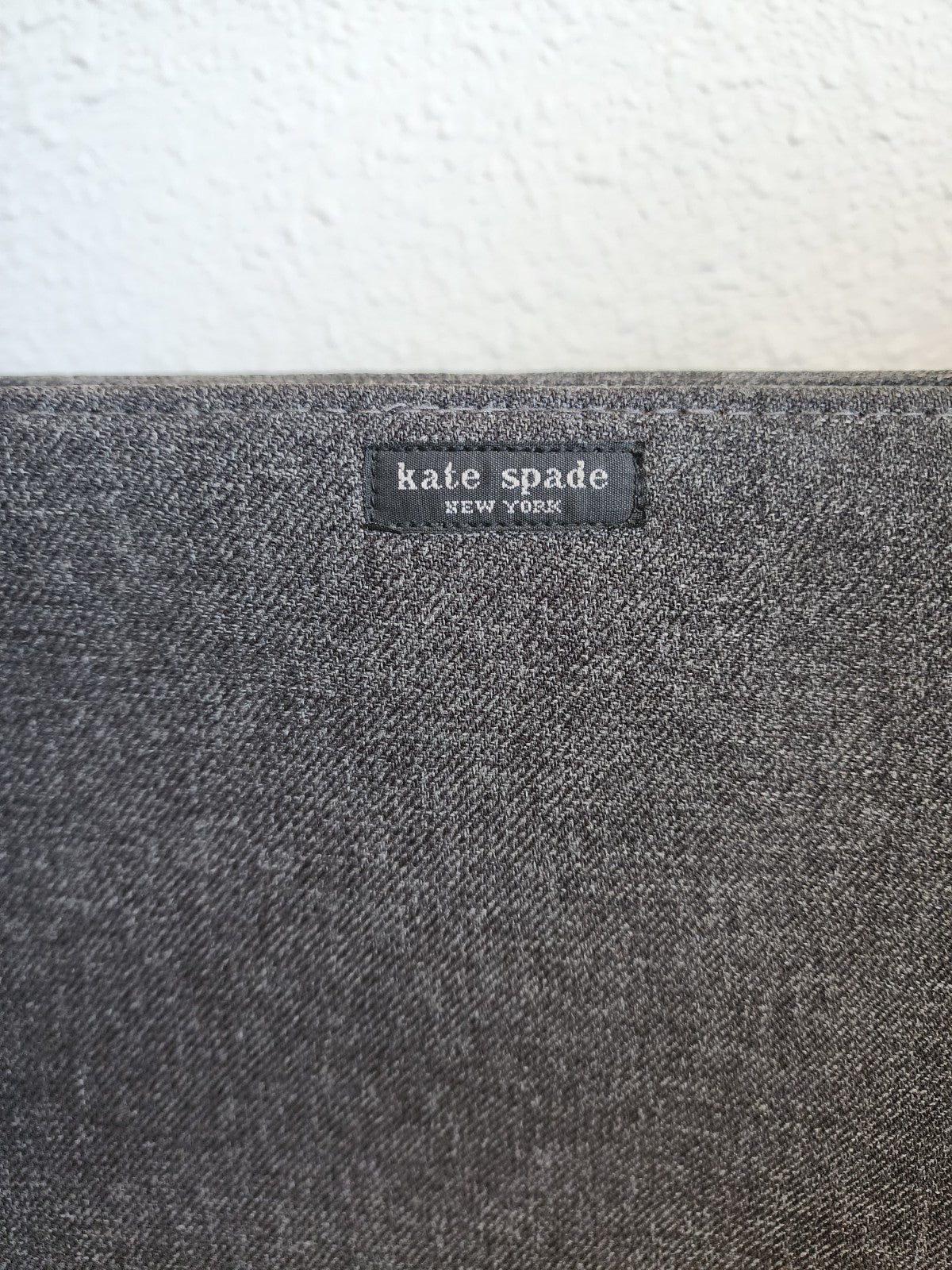 Authentic KATE SPADE Wool Dark Gray Shoulder Handbag