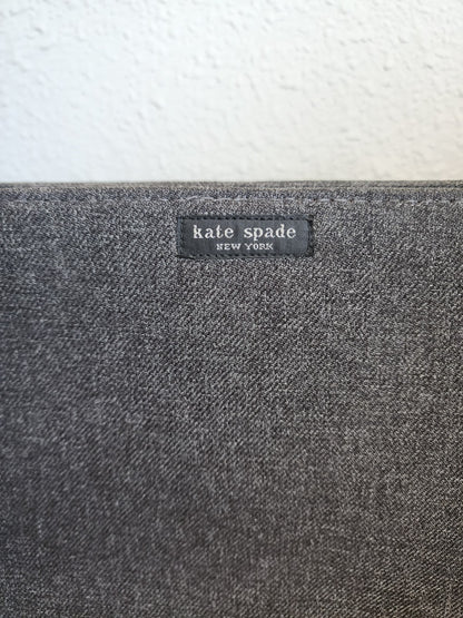 Authentic KATE SPADE Wool Dark Gray Shoulder Handbag