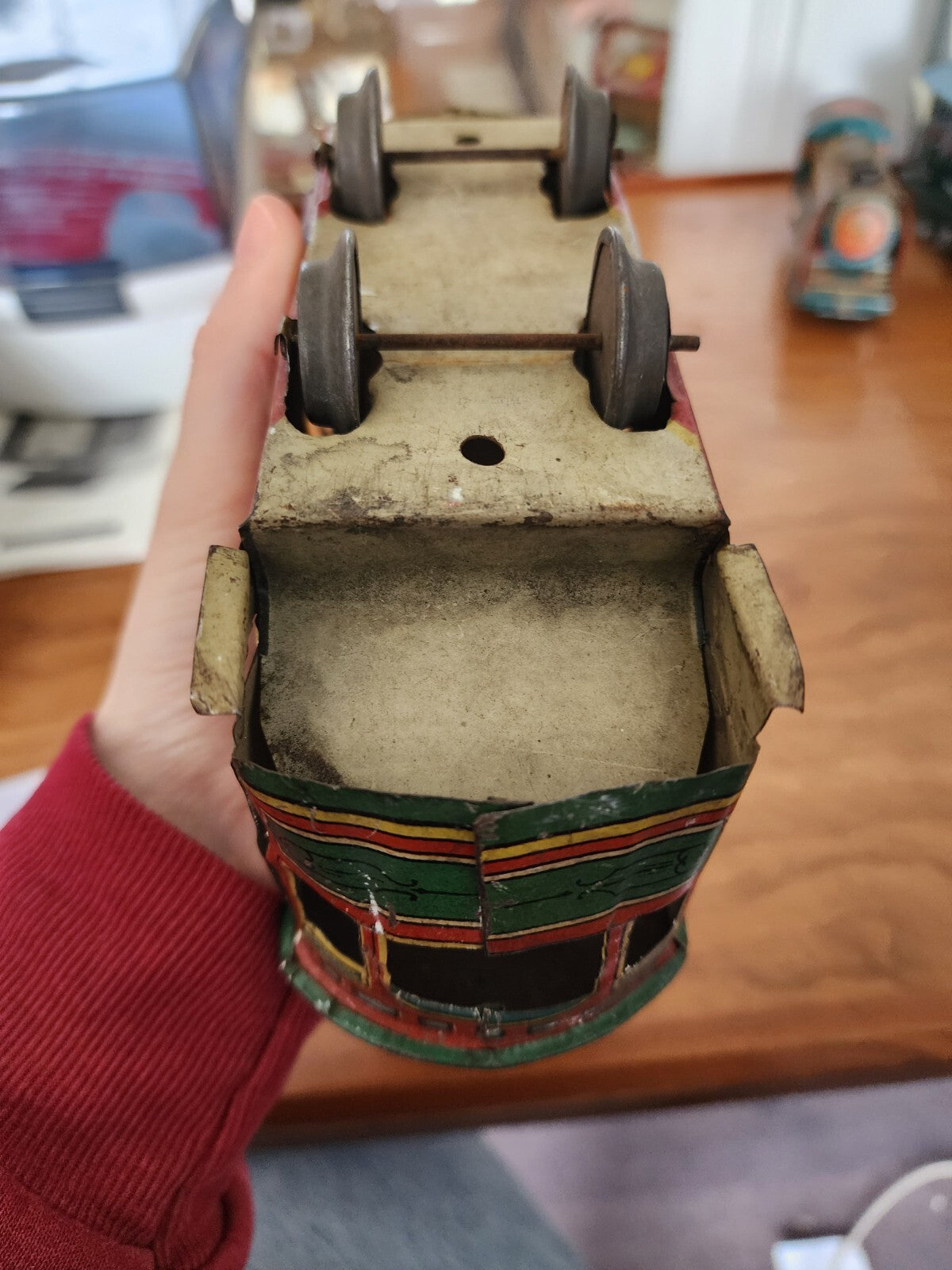 Broadway 270 Clockwork Tin Trolley Car 3" x 1-1/2"