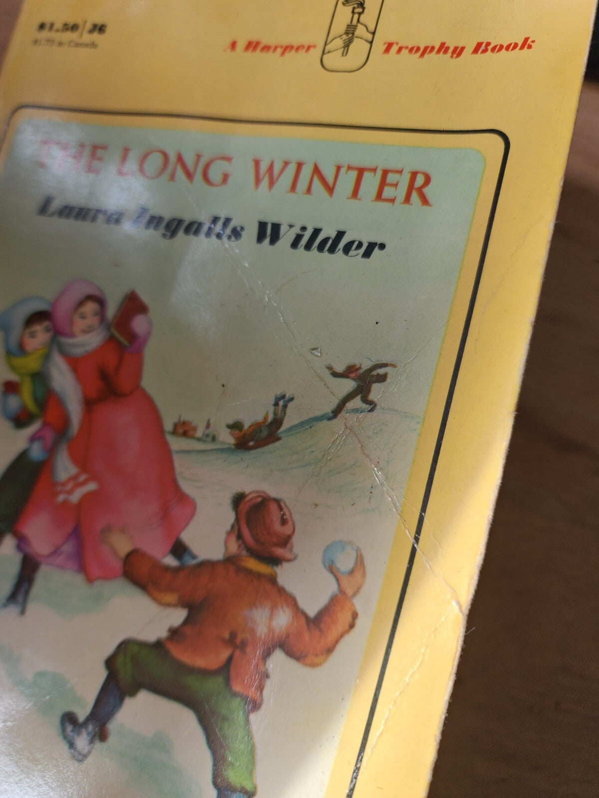 The Long Winter Laura Ingalls Wilder Vintage Paperback Book 1971