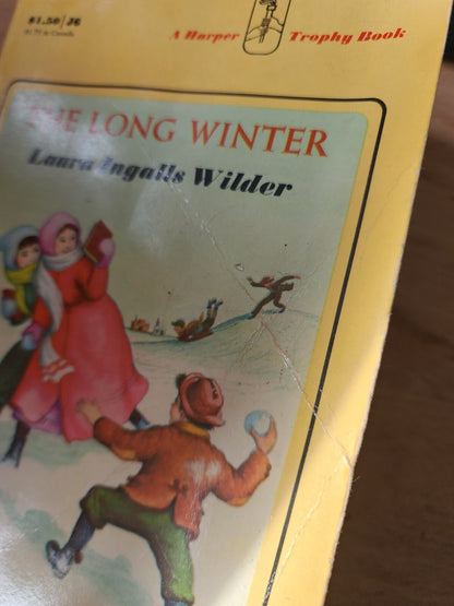 The Long Winter Laura Ingalls Wilder Vintage Paperback Book 1971