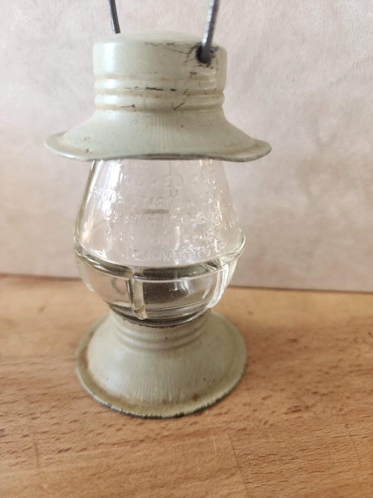Light Green Avor Lantern Candy Container - Vintage