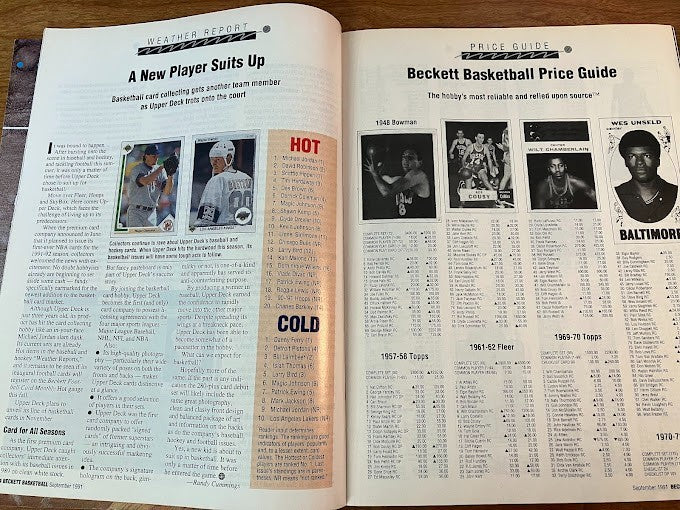 Beckett Basketball 1991 Issue #14 Michael Jordan Cover