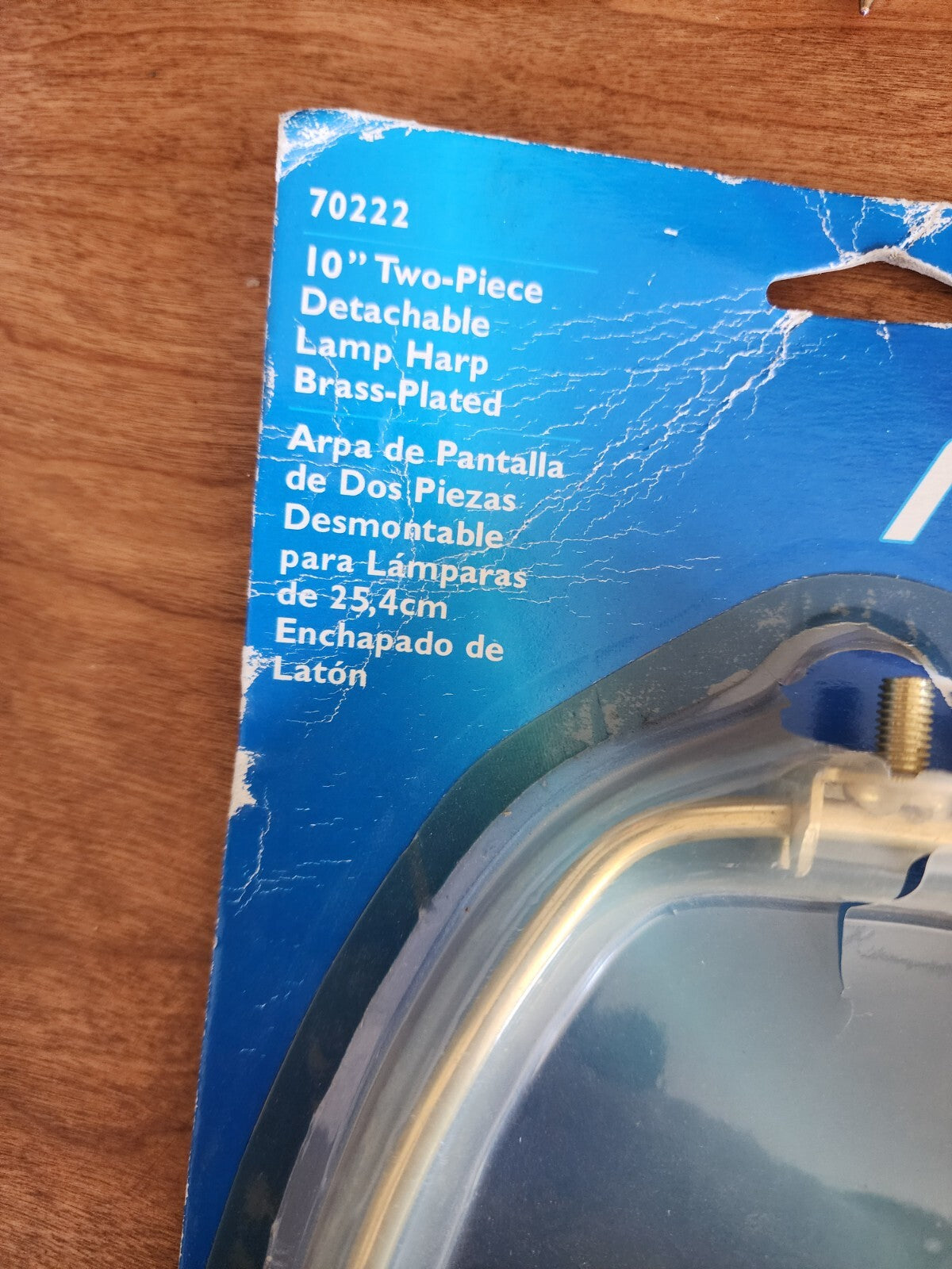 Angelo 10" Two-piece Detachable Lamp Harp Brass-plated