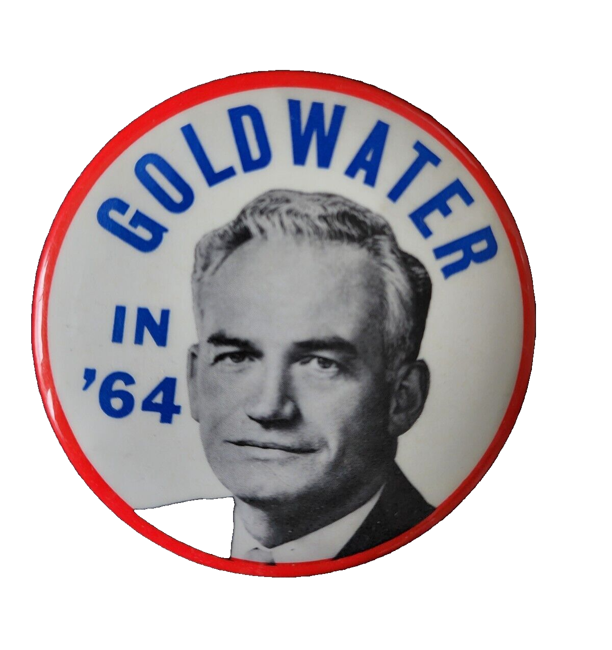 Goldwater In ‘64 Campaign Button Pin Presidential Political Pinback Vtg 1964