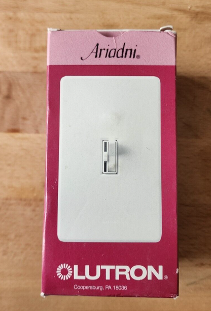 LUTRON AYFSQ-F-WH 1.5AMP FAN CONTROL QUIET 3 SPEED WHITE SINGLE POLE 3 WAY